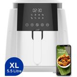 Özbience Beyaz Xl Dijital Yağsız Fritöz, Sağlıklı ve Pratik Kullanım - Ahşap - Beyaz
