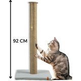 Özbience Büyük 90 cm Kedi Tırmalama Tahtası, Minderli, Gri Renkli, Dayanıklı - Seçenek 1