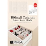 Özbience Büyük Boy Dolap Içi Çekmece Düzenleyici, Mutfak Organizer 30X7,5CM - Altın - Seçenek 1