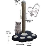 Özbience Büyük Boy Peluş Tırmalama Tahtası, 50 cm Kedi Oyuncak ve Oyun Alanı - Seçenek 1