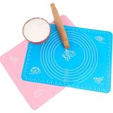Özbience Büyük Boy Silikon Hamur Açma Matı 50X40 Cm, Esneklik ve Kolay Kullanım - Altın - Gri