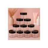 ozbience Cam Kavanoz Seti, 100 ml, Amber Renkli, 10'lu Paket, Saklama ve Düzenleme