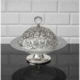 Özbience Cam Şekerlik, Metal Kapaklı, 18 Cm, Şık ve Kullanışlı Tasarım - 001-Renkli - Seçenek 1
