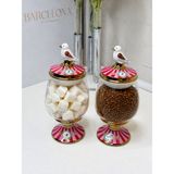 Özbience Cam Şekerlik ve Baharatlık, 2 Li, Şık ve Kullanışlı Tasarım - Amber - 1 - 1,3 lt