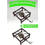 Özbience Canavar Ocak Aşçı Ocağı 40X40CM, 2'li Set, Dayanıklı ve Şık Tasarım - Altın