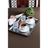 Özbience Çelik Dikdörtgen Sunum Tepsisi 30X20 Cm, Şık ve Dayanıklı Tasarım - Altın - Gümüş - Bakır - Seçenek 1