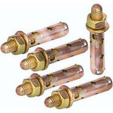 Özbience Çelik Dübel 8X55, Elektromer 100'LÜ Set, Sağlam ve Dayanıklı Bağlantı - Açık Bej