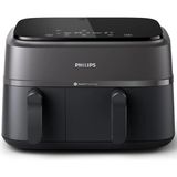 Özbience Çift Hazneli Airfryer, Sağlıklı ve Pratik Yemekler Için Siyah - Ahşap