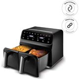 Özbience Çift Hazneli Dijital Airfryer, 4+4l, Multifry Xxxl, Sağlıklı ve Hızlı Pişirme - Amber