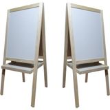 Özbience Çift Taraflı Ayaklı Yazı Tahtası, 115X50 Cm, Çocuklar Için Eğlenceli ve Pratik - Afrika - Seçenek 1