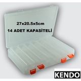 Özbience Çift Taraflı Büyük Rapala Kutusu, Pratik ve Dayanıklı Balıkçılık Saklama - Ahşap - Ceviz - Seçenek 1