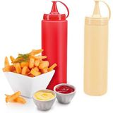 Özbience Çiftli 500 ml Sosluk Seti, Mayonez ve Ketçap Şişeleri - Seçenek 1