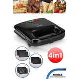 Özbience Çıkarılabilir Mini Tost ve Waffle Makinesi, Çok Fonksiyonlu, Pratik Kullanım - Ahşap
