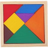 Özbience Çocuklar Için Ahşap Tangram Oyunu, Eğitici ve Geliştirici Büyük Boy 7 Parça - Seçenek 1