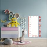 Özbience Çocuklar Için Manyetik Boy Ölçer ve Cetveli, 50-145CM, Pratik ve Eğlenceli - 7134P - Pudra - Seçenek 1