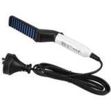 Özbience Çok Fonksiyonlu Beyaz Unisex Saç ve Sakal Düzleştirici Tarak - Ahşap - Beyaz - Seçenek 1