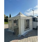 Özbience Dayanıklı 3x3 Karavan Çadırı, Konfor ve Şıklık Bir Arada - Ahşap - Bej