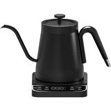 Özbience Dijital Elektrikli Kettle, 0.8l, Siyah, Isı Ayarlı, Pratik ve Şık Tasarım - Ahşap
