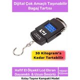 Özbience Dijital Taşınabilir Bagaj Ağırlık Tartısı, Çok Amaçlı, 30 kg Kapasiteli - Ahşap