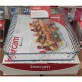 Özbience Dikdörtgen Borcam Tepsi 27X40, Dayanıklı ve Şık Mutfak Gereci - Ahşap - Beyaz - Seçenek 1