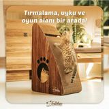 Özbience Dikey Tırmalama Kanepesi, Oluklu Mukavva, Xlarge (40X60X24CM) - Seçenek 1