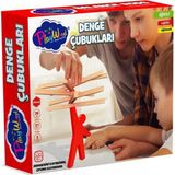 Özbience Doğal Ahşap Denge Çubukları, Eğlenceli ve Güçlendirici Oyun Seti - Seçenek 1