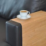 Özbience Doğal Bambu Katlanabilir Koltuk Kenarı Tepsisi 65X37CM, Şık ve Fonksiyonel - Altın - Seçenek 1