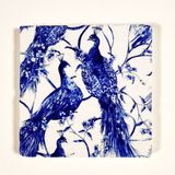 Özbience Doğal Taş Dekoratif Banyo Gider Kapağı Süsü 10X10 cm - Ahşap - Seçenek 1