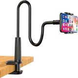 Özbience Döner Başlıklı Siyah Masaüstü Akrobat Telefon ve Tablet Tutucu Stand - Seçenek 1 - Ahşap