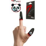 Özbience E-Spor Mobil Parmak Eldivenleri, Killer Panda Serisi, 1 Çift, 2 Parmaklık - 0 RH (+) Kırmızı - Seçenek 1