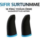 Özbience E-Spor Parmak Eldivenleri, 10 Çift, Pubg Oyun Için, Ter Geçirmez, Konforlu - 0 RH (+) Siyah - Seçenek 1