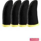 Özbience E-Spor Parmak Eldivenleri 4'lü, Ter Geçirmez, Pubg Oyun Eldivenleri, 2 Çift - (Kenya)Black-TrueWhite - Seçenek 1