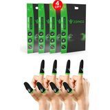 Özbience E-Spor ve Mobil Oyunlar Için Kaymaz Çok Amaçlı Parmak Eldiveni, 2 Çift - (Kenya)Black-TrueWhite - Seçenek 1