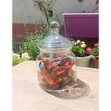Özbience El Yapımı Üfleme Cam Vase ve Sunumluk, 23CM, Çok Amaçlı Dekoratif Kase - Seçenek 1