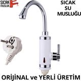 Özbience Elektrikli Ani Su Isıtıcı Termal Şofben, Lavaboya Monteli, Beyaz, Pratik Kullanım