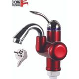 Özbience Elektrikli Ani Su Isıtıcı, Termal Şofben, Musluk Monteli, Lavabo Için - Altın - Turkuaz