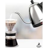 Özbience Elektrikli Drip Kettle, Güçlü ve Şık Kahve Demleme Su Isıtıcı - Altın - Gri