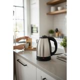 Özbience Elektrikli Su Isıtıcı 1.8l Paslanmaz Çelik Kettle Gizli Rezistans Otomatik Kapanma - Cappuccino