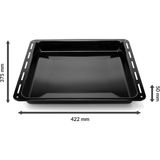 Özbience Emaye Fırın Tepsisi 42,2X37,5X5CM, Uyumlu Ev Aletleri Için Ideal - Ahşap