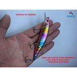 Özbience Floating Palyaço Sahte Balık 12CM 17G, Yüksek Performanslı Balıkçı Aleti - Açık Bej - Seçenek 1