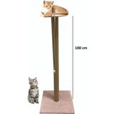 Özbience Geniş ve Dayanıklı 100 cm Kedi Tırmalama Tahtası, Eğlence ve Egzersiz Sağlar - Seçenek 1
