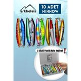 Özbience Gerçekçi Görünümlü Yapay Balık Yemi, 10'lu Paket, 10 Cm, 9 G - Açık Bej - Seçenek 1