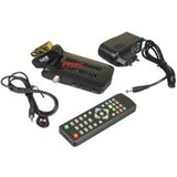 Özbience Girişli Tüplü Tv Uyumlu Mini Uydu Alıcısı, Hazır Kanallar ile Kolay Kullanım - Açık Bej