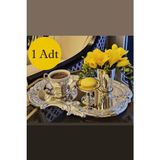 Özbience Gümüş Paslanmaz Çelik Dantel Desenli Servis Tepsisi 21X30 cm - Seçenek 1