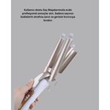 Özbience Hızlı Isı Artışı Profesyonel Bukle Maşası ile Güzel Saçlar - Açık Bej - Seçenek 1