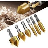 Özbience Hss Pah Havşa Delik Açıcı Matkap Ucu 6'lı Set, 1/4" Hex Saplı, 6MM-19MM - Seçenek 1