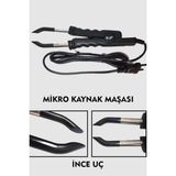 Özbience Ince Uçlu Mikro Keratin Saç Kaynak Maşası, Parlak ve Güçlü Saçlar Için - Ahşap - Seçenek 1