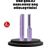 Özbience Isı Ayarlı Saç Düzleştirici, Her Saç Tipine Uygun, Hassas Kontrol - Açık Bej - Seçenek 1