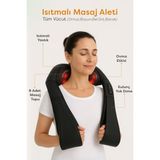 Özbience Isıtmalı Çok Fonksiyonlu Masaj Aleti - Boyun, Sırt, Bel ve Omuz Rahatlığı - Ahşap