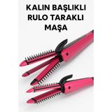 Özbience Kalın Başlıklı Rulo Taraklı Maşa ile Hacimli ve Bukleli Saç Şekillendirme - Açık Bej - Seçenek 1
